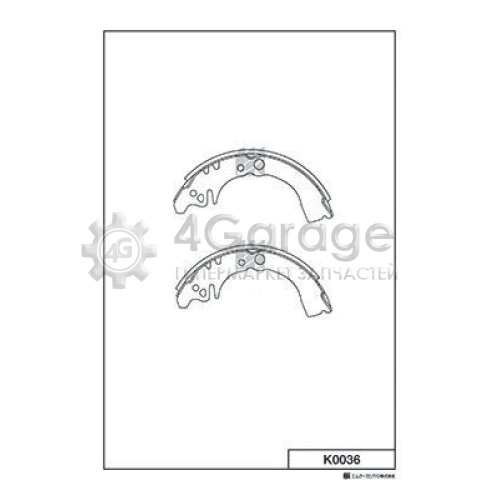 MK Kashiyama K0036 Комплект тормозных колодок