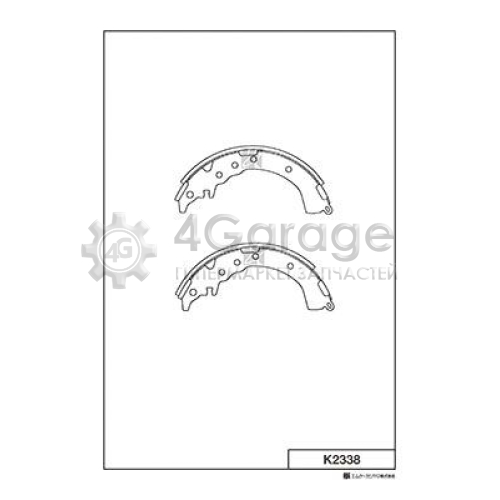 MK Kashiyama K2338 Комплект тормозных колодок
