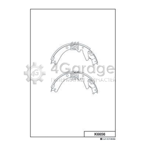 MK Kashiyama K6656 Комплект тормозных колодок