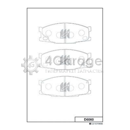 MK Kashiyama D6060 Комплект тормозных колодок дисковый тормоз