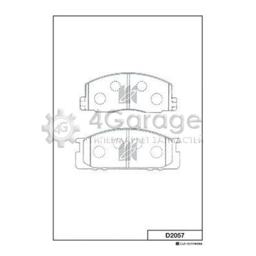 MK Kashiyama D2057 Комплект тормозных колодок дисковый тормоз