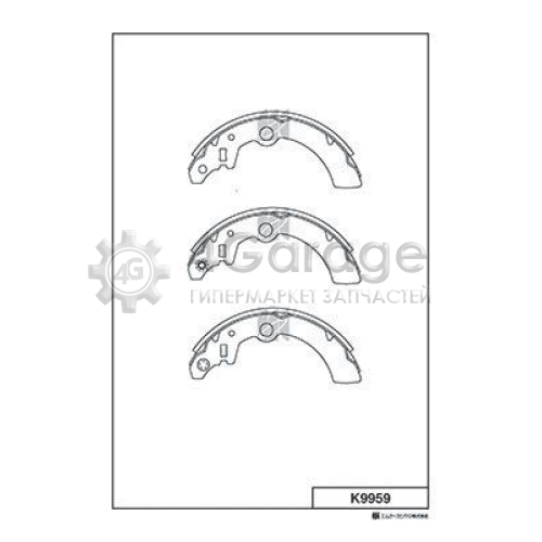MK Kashiyama K9959 Комплект тормозных колодок