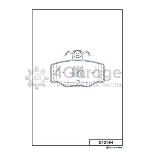 MK Kashiyama D1214H Комплект тормозных колодок дисковый тормоз