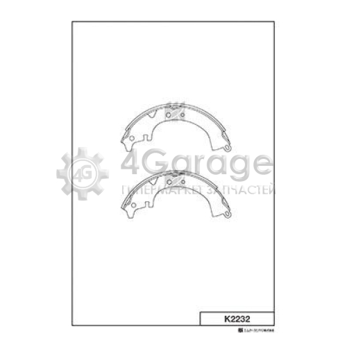 MK Kashiyama K2232 Комплект тормозных колодок