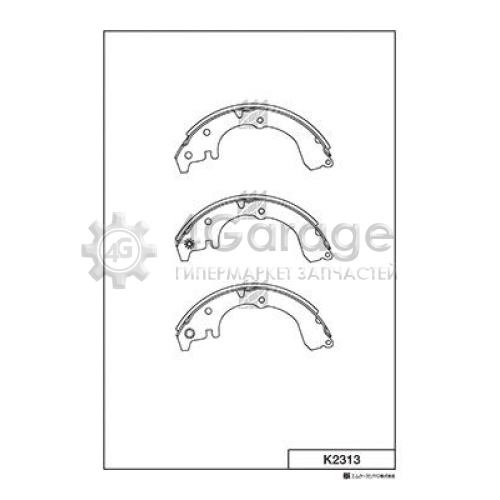 MK Kashiyama K2313 Комплект тормозных колодок