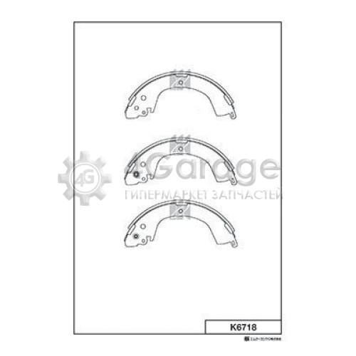MK Kashiyama K6718 Комплект тормозных колодок