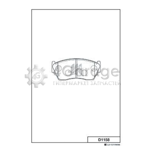 MK Kashiyama D1158 Комплект тормозных колодок дисковый тормоз