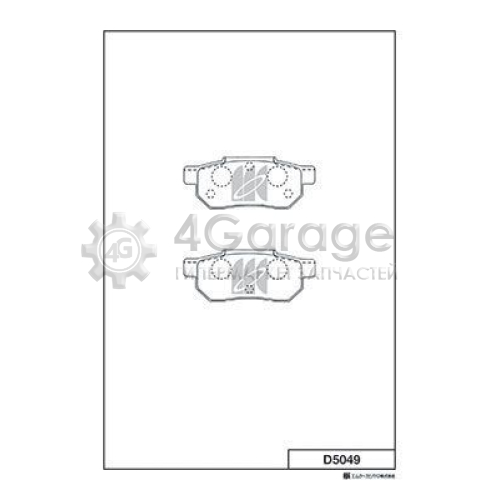 MK Kashiyama D5049 Комплект тормозных колодок дисковый тормоз
