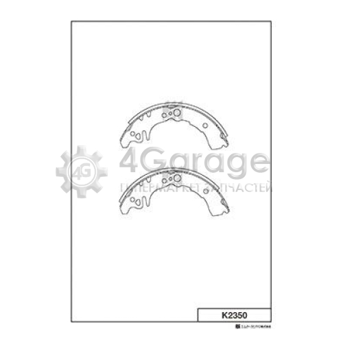MK Kashiyama K2350 Комплект тормозных колодок