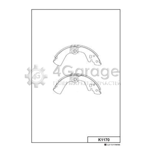 MK Kashiyama K1170 Комплект тормозных колодок