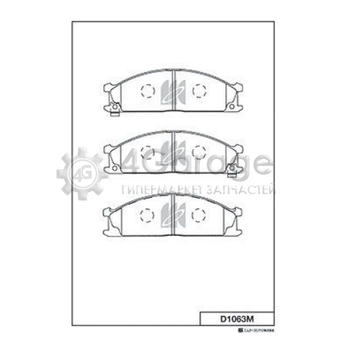MK Kashiyama D1063M Комплект тормозных колодок дисковый тормоз