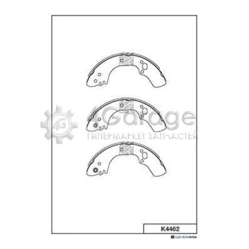 MK Kashiyama K4462 Комплект тормозных колодок