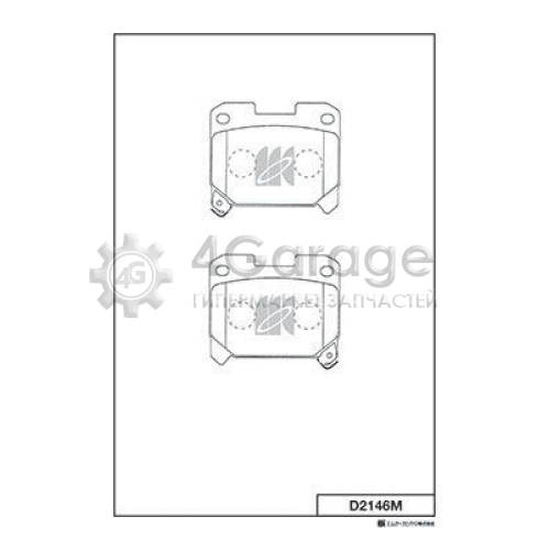 MK Kashiyama D2146M Комплект тормозных колодок дисковый тормоз