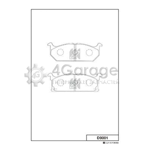 MK Kashiyama D9001 Комплект тормозных колодок дисковый тормоз