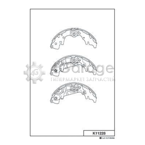 MK Kashiyama K11228 Комплект тормозных колодок