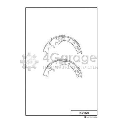 MK Kashiyama K2259 Комплект тормозных колодок