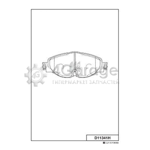 MK Kashiyama D11341H Комплект тормозных колодок дисковый тормоз
