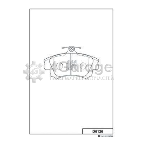 MK Kashiyama D6126 Комплект тормозных колодок дисковый тормоз