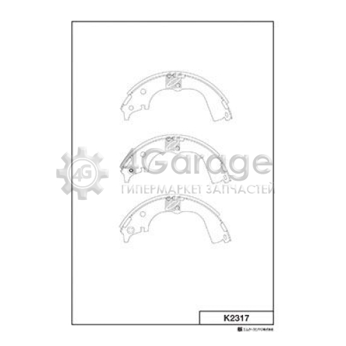 MK Kashiyama K2317 Комплект тормозных колодок