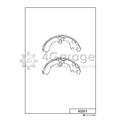 MK Kashiyama K2311 Комплект тормозных колодок