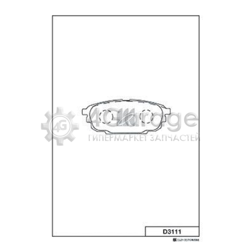 MK Kashiyama D3111 Комплект тормозных колодок дисковый тормоз