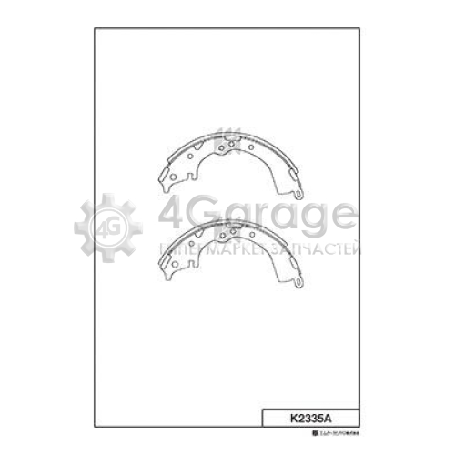 MK Kashiyama K2335A Комплект тормозных колодок