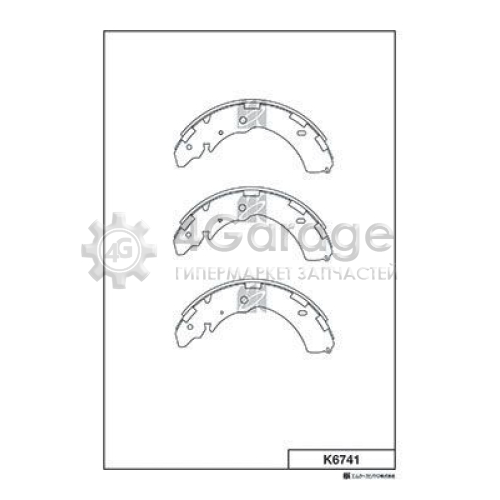 MK Kashiyama K6741 Комплект тормозных колодок