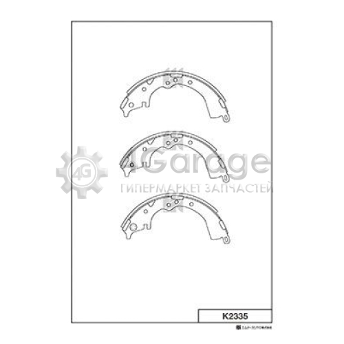 MK Kashiyama K2335 Комплект тормозных колодок