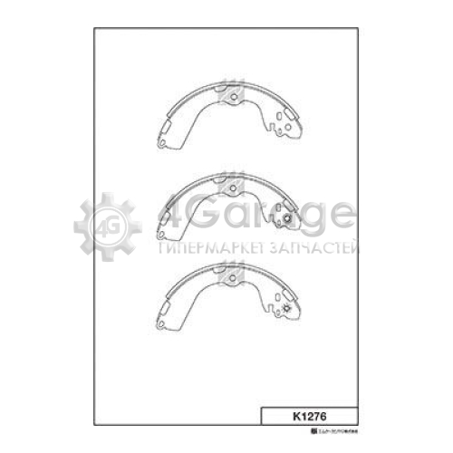 MK Kashiyama K1276 Комплект тормозных колодок