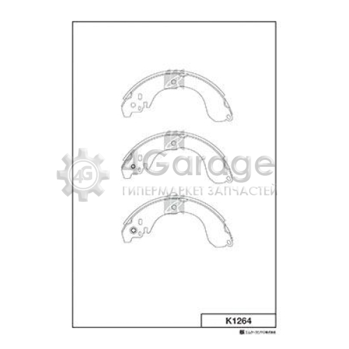 MK Kashiyama K1264 Комплект тормозных колодок