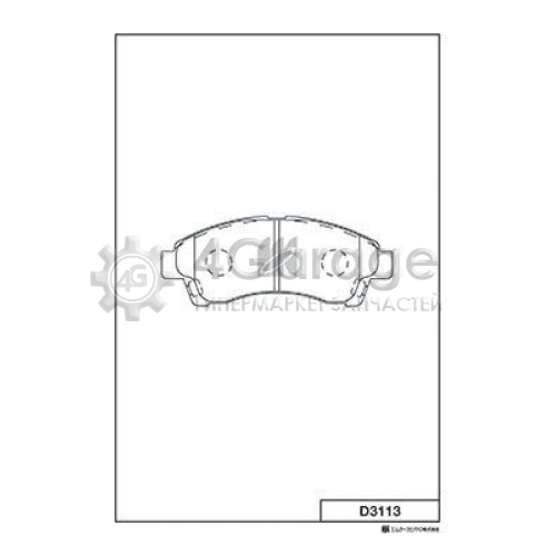 MK Kashiyama D3113 Комплект тормозных колодок дисковый тормоз