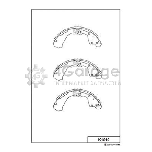 MK Kashiyama K1210 Комплект тормозных колодок