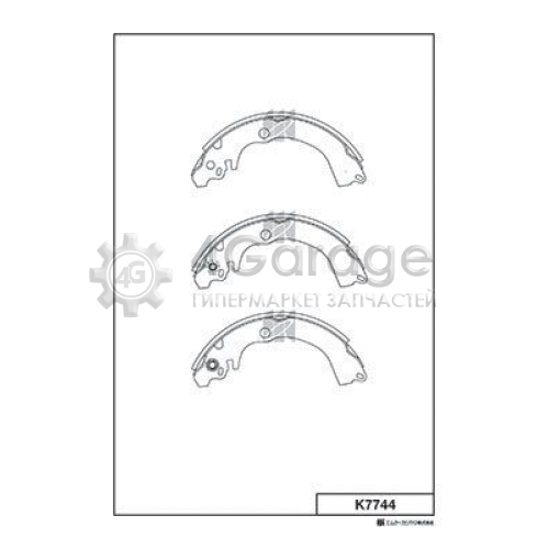MK Kashiyama K7744 Комплект тормозных колодок