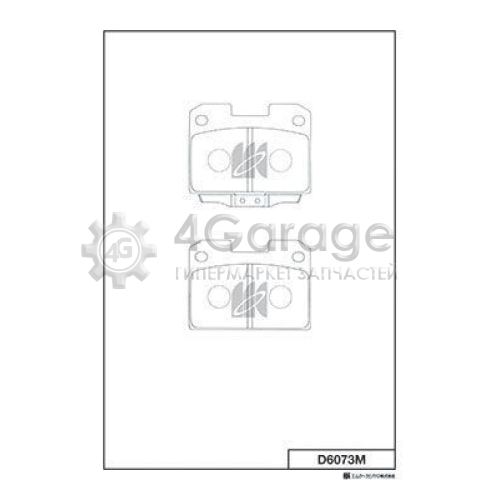 MK Kashiyama D6073M Комплект тормозных колодок дисковый тормоз