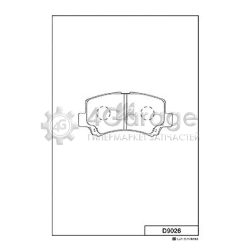 MK Kashiyama D9026 Комплект тормозных колодок дисковый тормоз