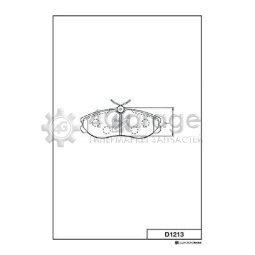 MK Kashiyama D1213 Комплект тормозных колодок дисковый тормоз