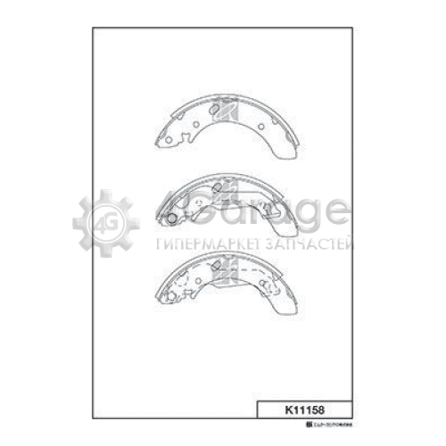 MK Kashiyama K11158 Комплект тормозных колодок