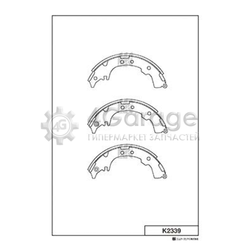 MK Kashiyama K2339 Комплект тормозных колодок