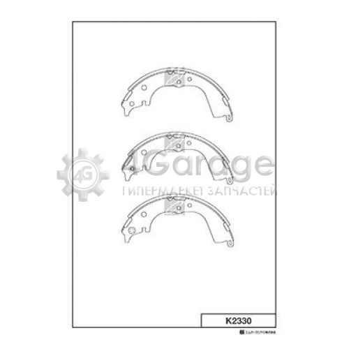 MK Kashiyama K2330 Комплект тормозных колодок