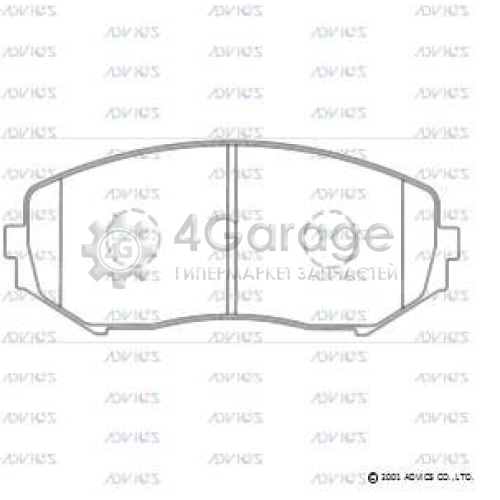 ADVICS SN131 Комплект тормозных колодок дисковый тормоз