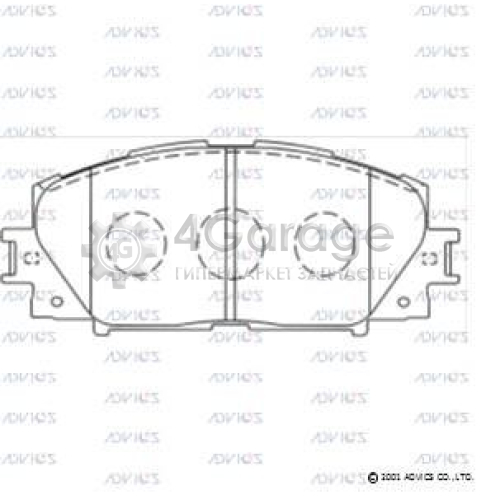 ADVICS SN941 Комплект тормозных колодок дисковый тормоз