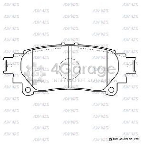 ADVICS A2N194 Комплект тормозных колодок дисковый тормоз