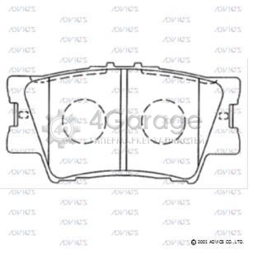 ADVICS A2N130 Комплект тормозных колодок дисковый тормоз