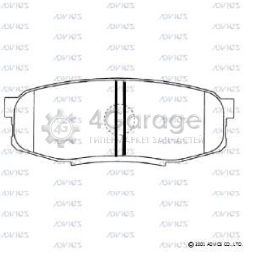 ADVICS A2N159 Комплект тормозных колодок дисковый тормоз