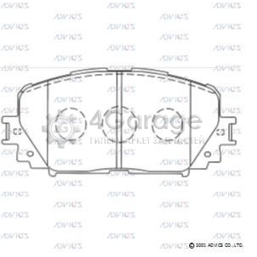 ADVICS SN939 Комплект тормозных колодок дисковый тормоз