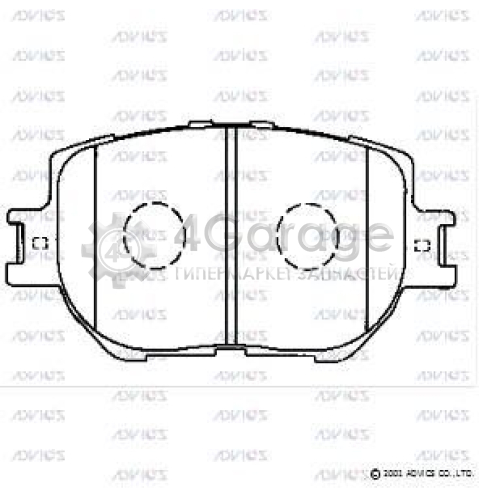 ADVICS SN125 Комплект тормозных колодок дисковый тормоз