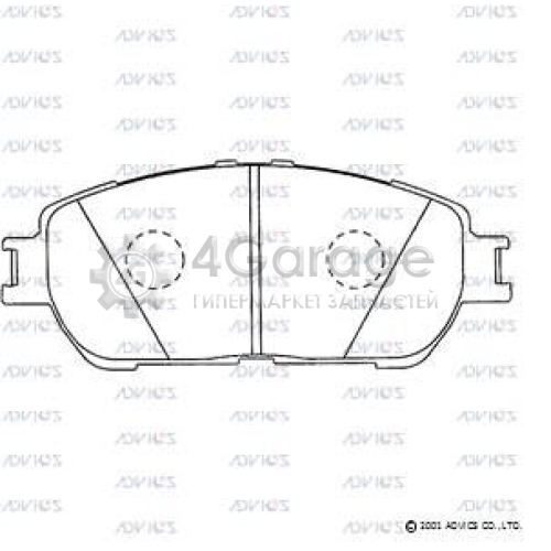 ADVICS SN909 Комплект тормозных колодок дисковый тормоз