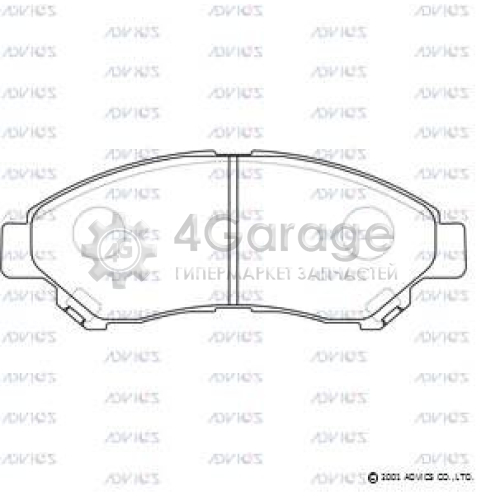 ADVICS SN955 Комплект тормозных колодок дисковый тормоз