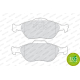 FERODO FDB1394 Комплект тормозных колодок дисковый тормоз PREMIER ECO FRICTION в Красноярске