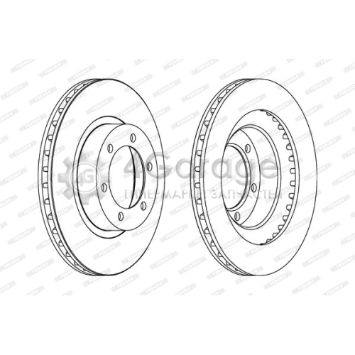 Тормозной диск PREMIER FERODO DDF1594C в Москве
